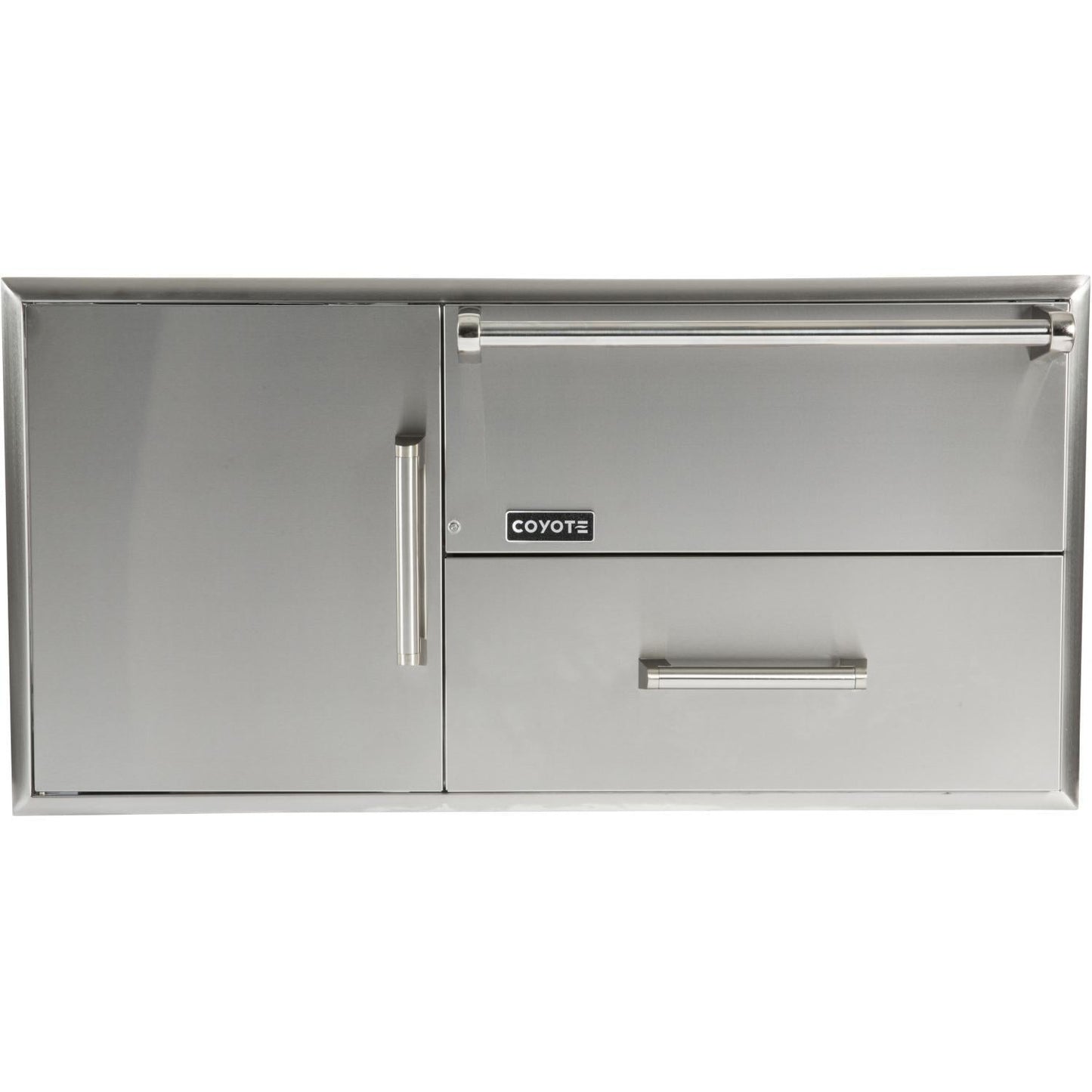Coyote Outdoor Kitchen Warming Drawer, Single Door & Drawer Cabinet CCD-WD