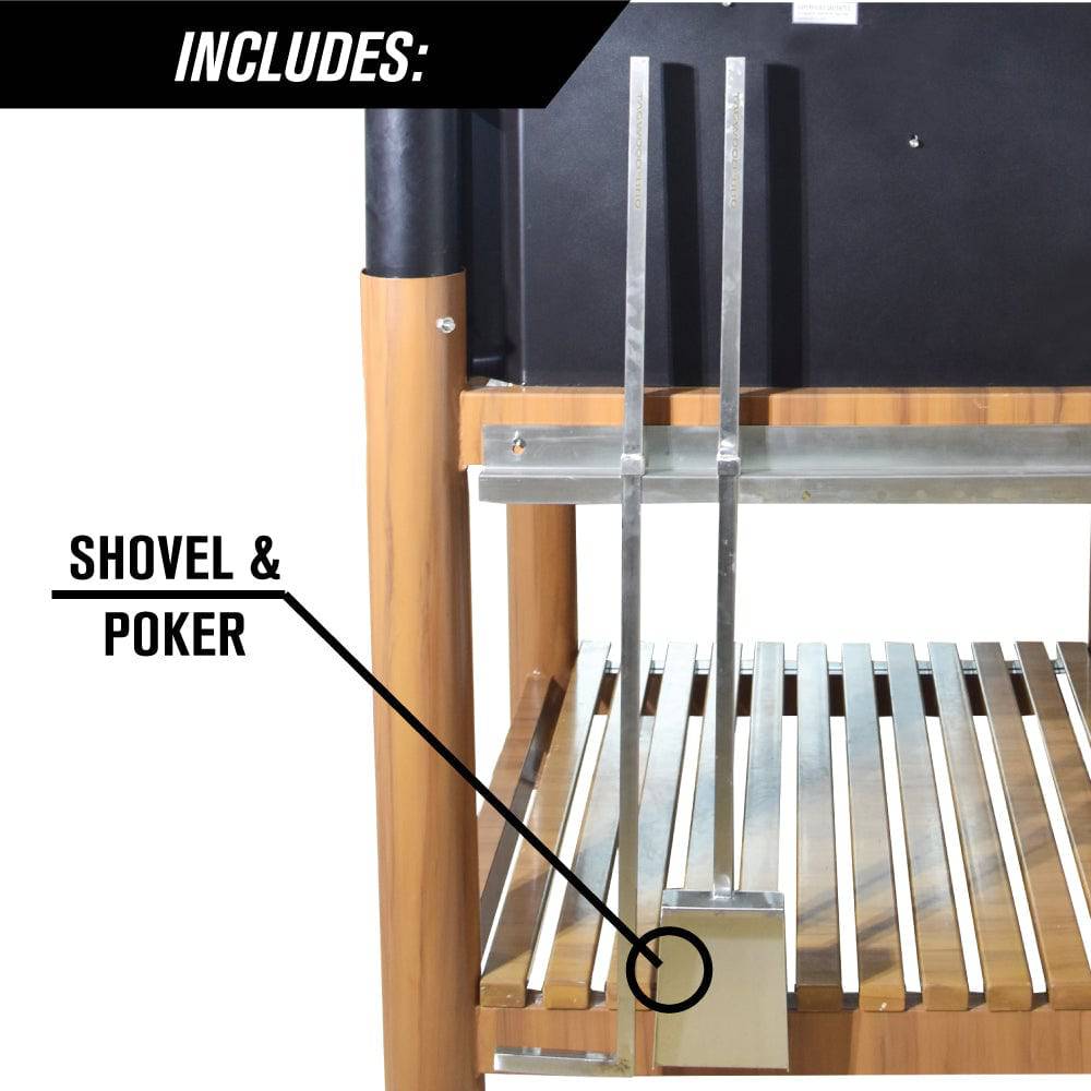 Tagwood BBQ Argentine Santa Maria Style Wood Fire & Charcoal Gaucho Grill | BBQ02SI--