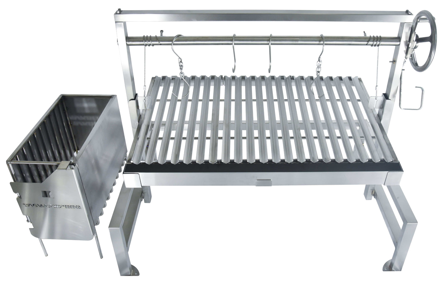 Tagwood BBQ Insert Style Argentine Santa Maria Wood Fire & Charcoal Gaucho Grill without firebricks | BBQ09SS --