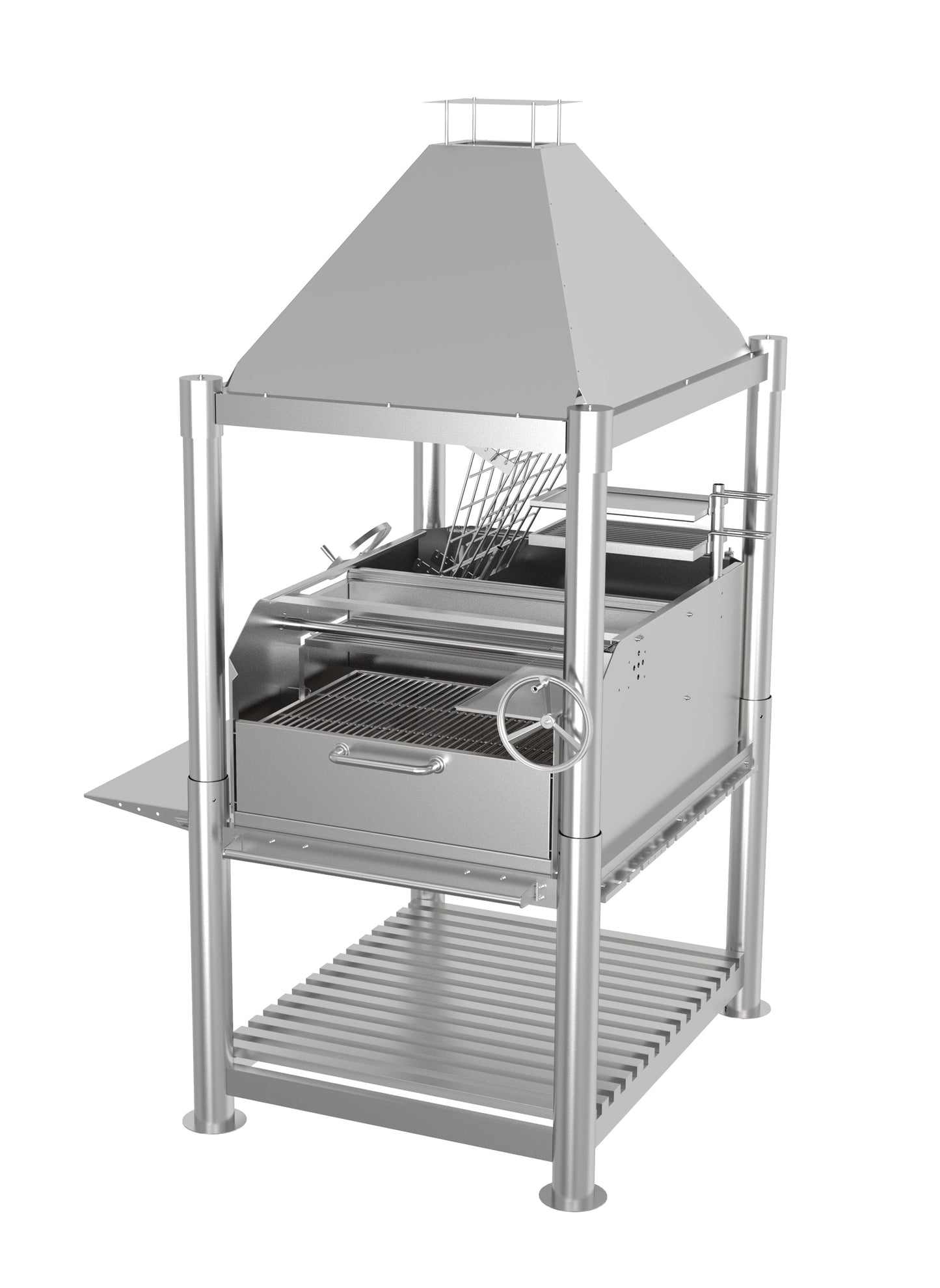 Tagwood BBQ Argentine Santa Maria Wood Fire & Charcoal Gaucho Grill all Stainless Steel | BBQ12SS PRE-ORDER