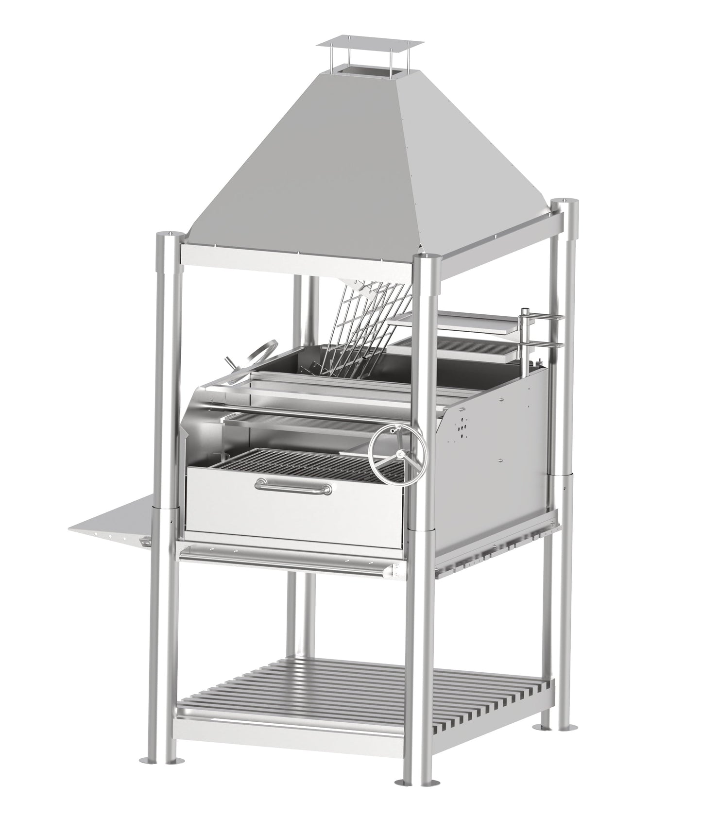 Tagwood BBQ Argentine Santa Maria Wood Fire & Charcoal Gaucho Grill all Stainless Steel | BBQ12SS PRE-ORDER