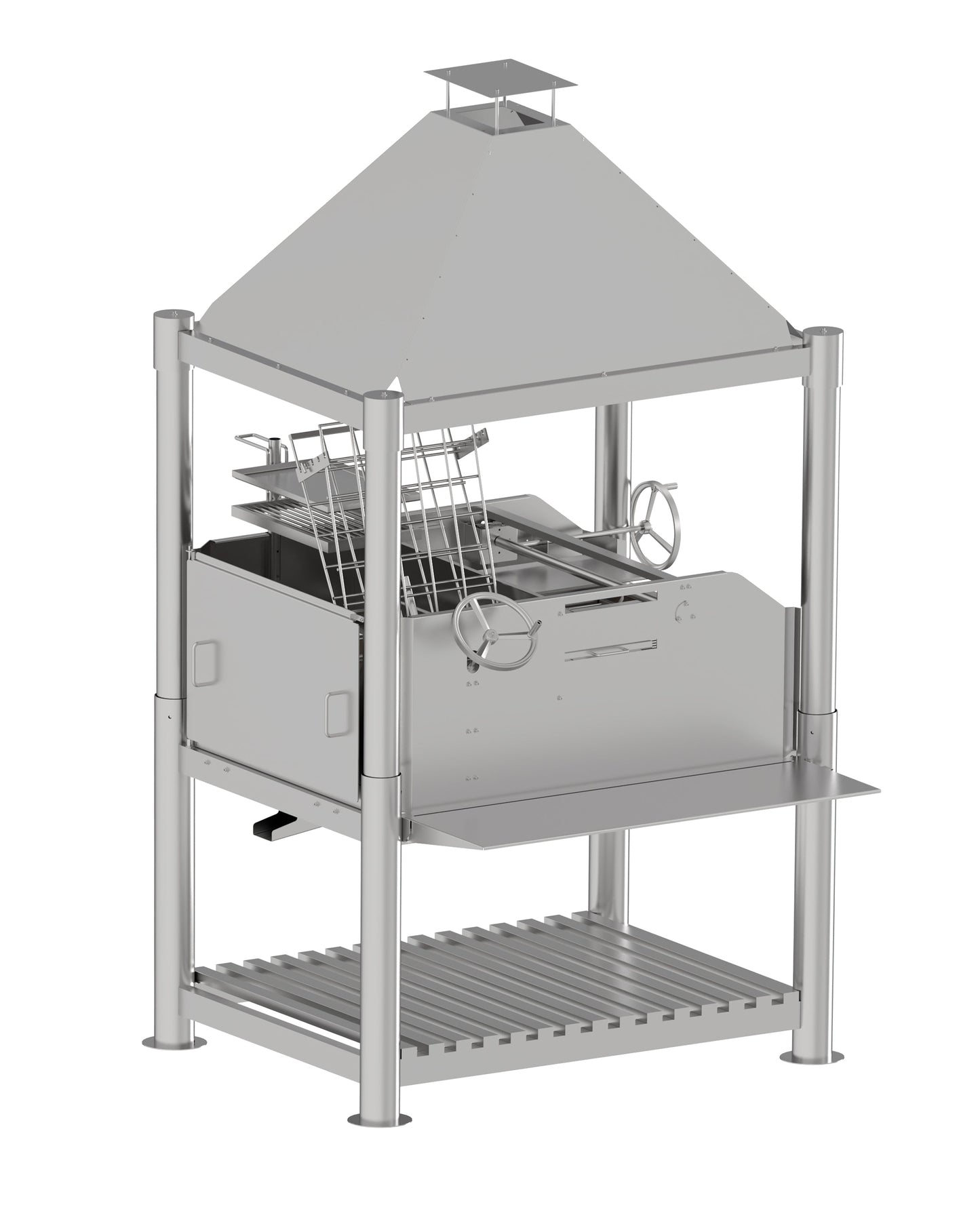 Tagwood BBQ Argentine Santa Maria Wood Fire & Charcoal Gaucho Grill all Stainless Steel | BBQ12SS PRE-ORDER