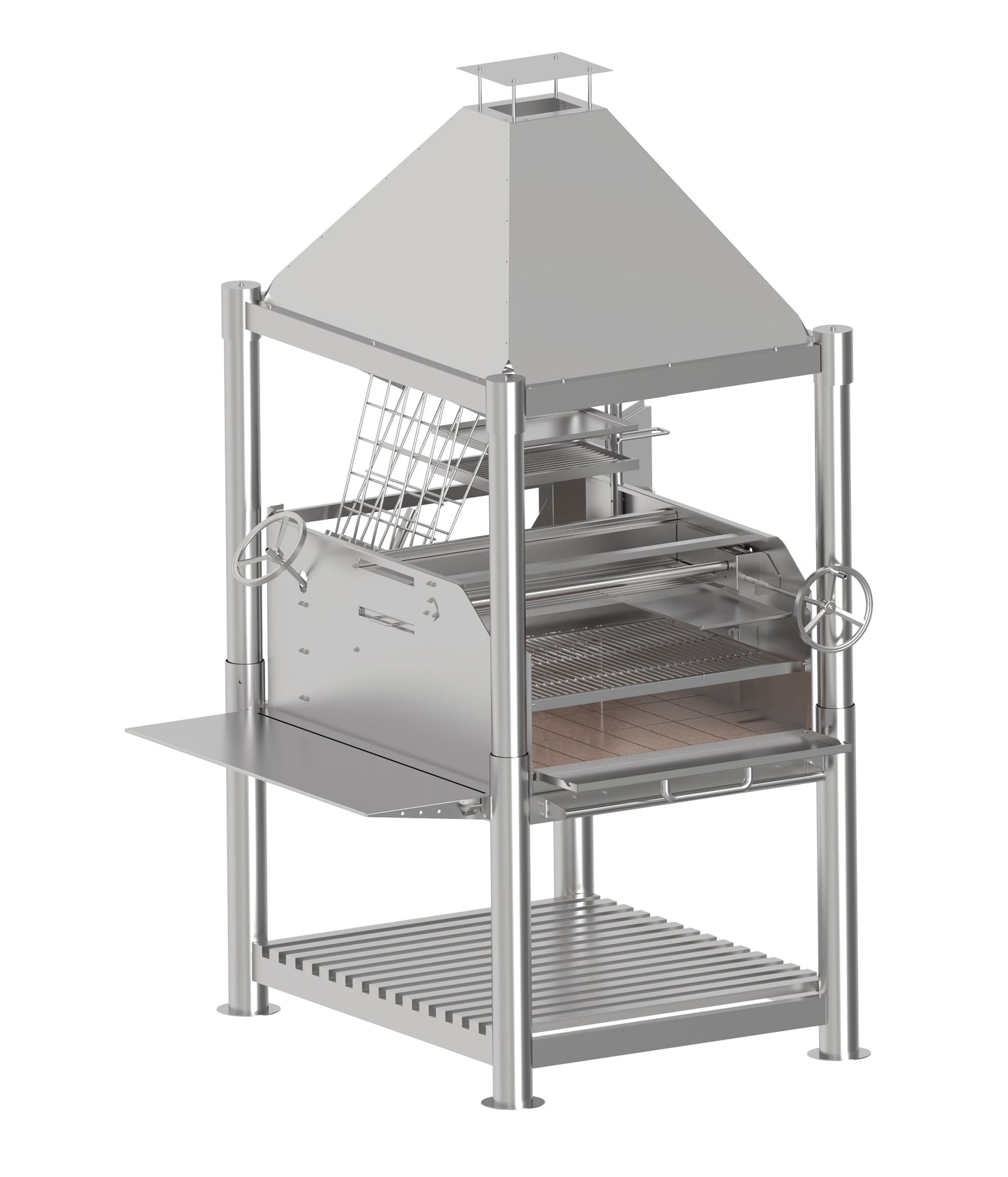 Tagwood BBQ Argentine Santa Maria Wood Fire & Charcoal Gaucho Grill all Stainless Steel | BBQ12SS PRE-ORDER
