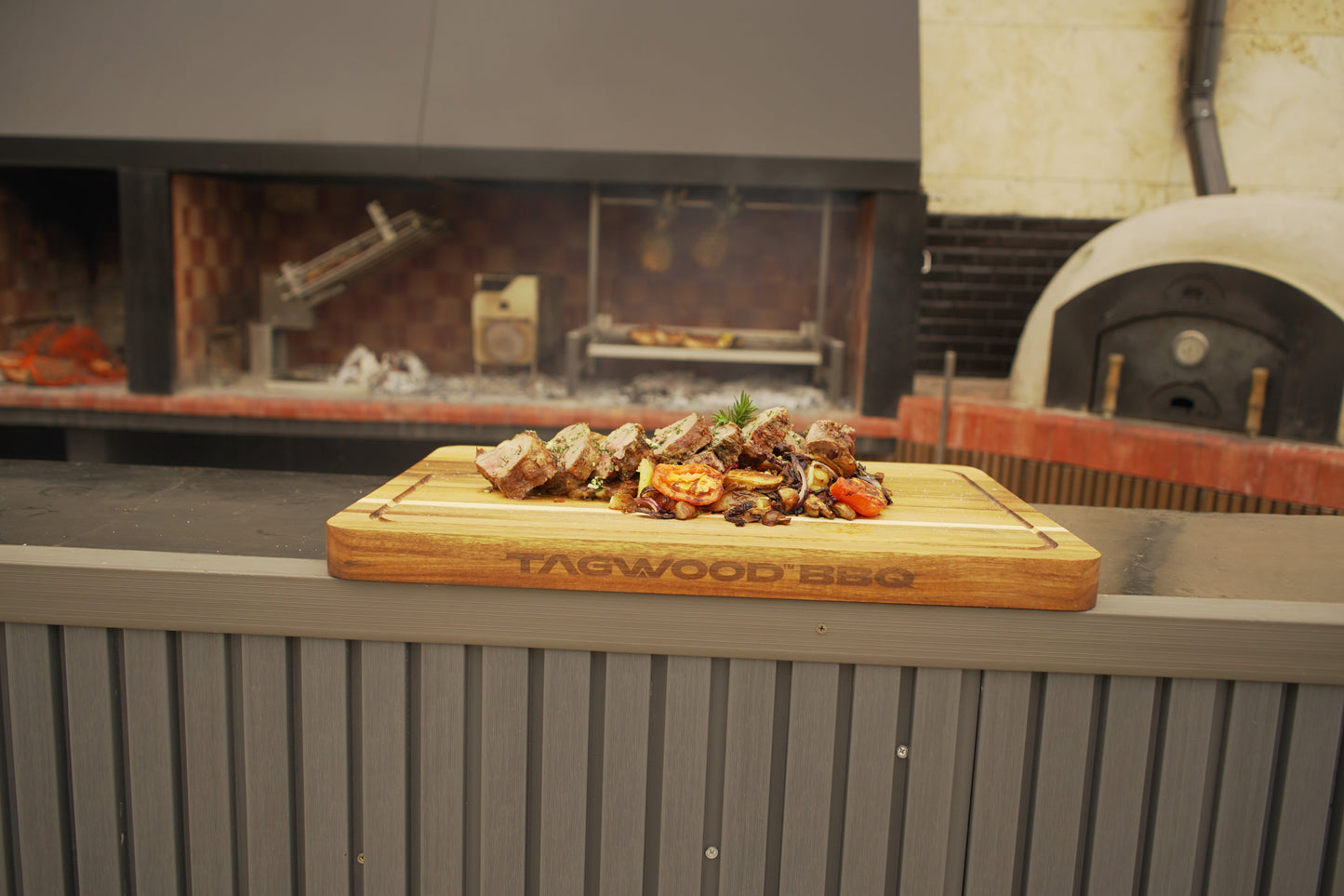 Tagwood BBQ Insert Style Argentine Santa Maria Wood Fire & Charcoal Gaucho Grill without firebricks | BBQ09SS --