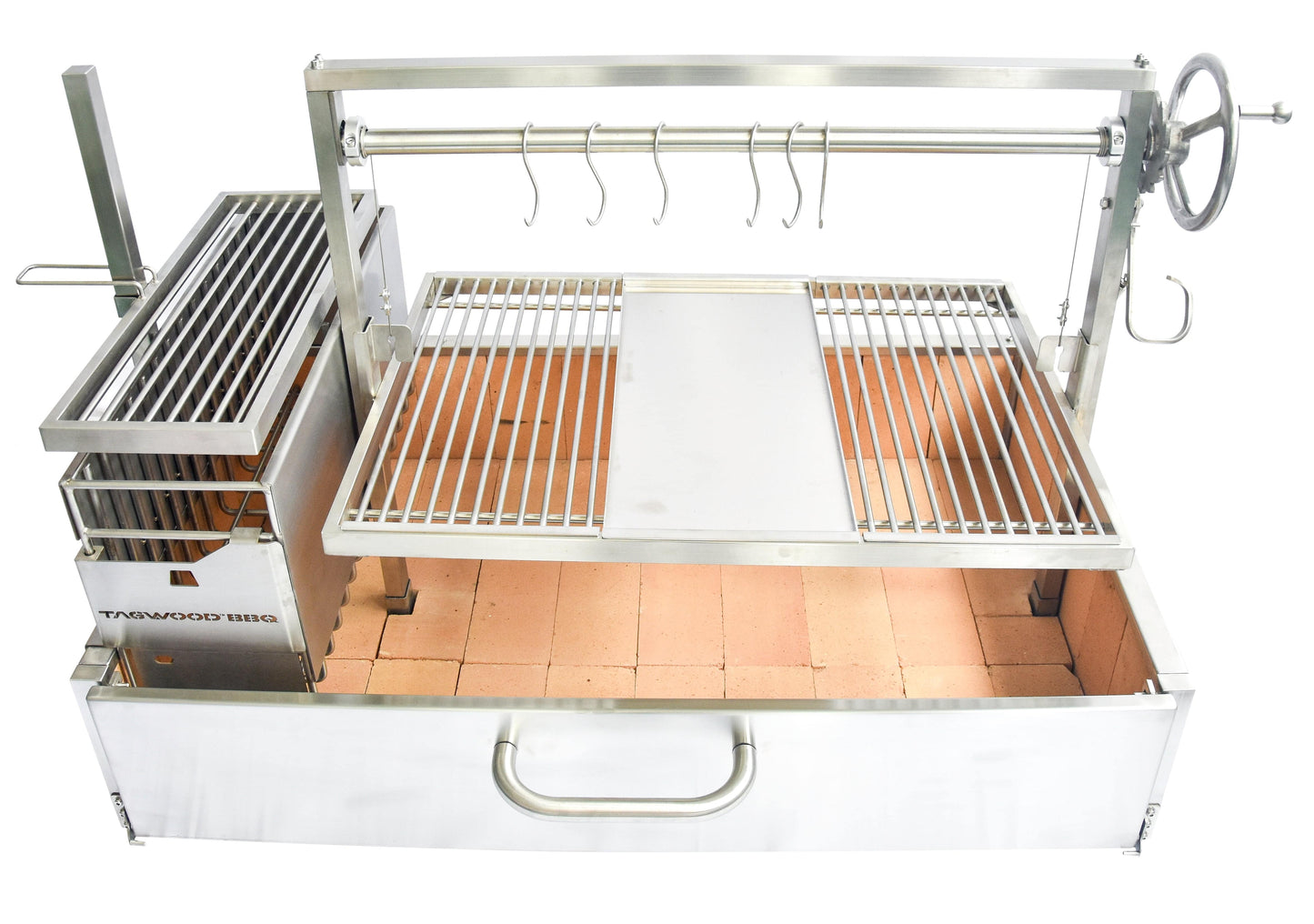 Tagwood BBQ XL Built-In Santa Maria Argentine Wood Fire & Charcoal Gaucho Grill OPEN FIRE COOKING | BBQ25SS -