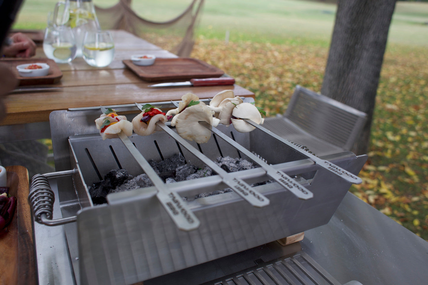 Tagwood BBQ Set of 2 Stainless steel skewers | BBQ89--