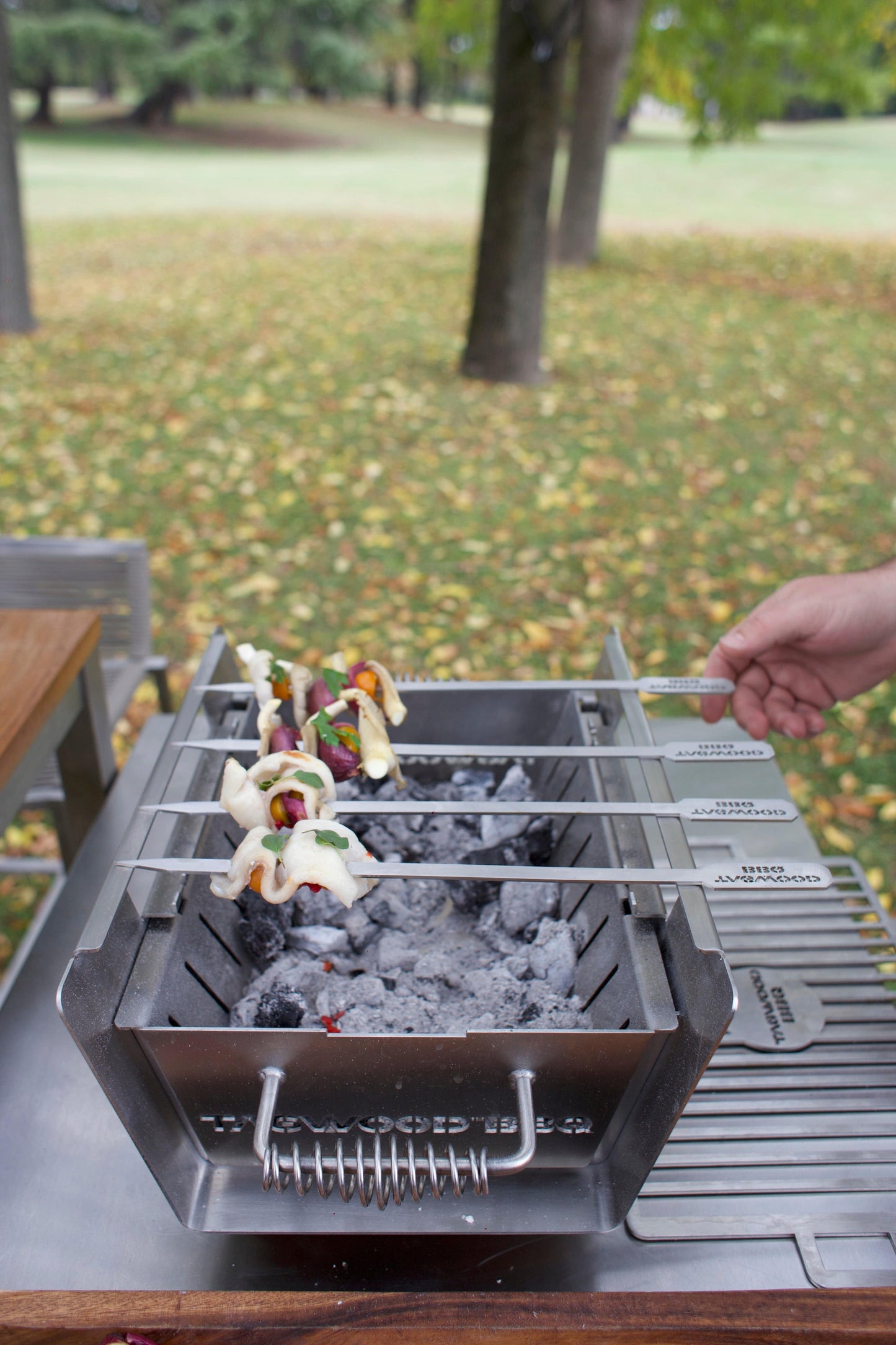 Tagwood BBQ Set of 2 Stainless steel skewers | BBQ89--