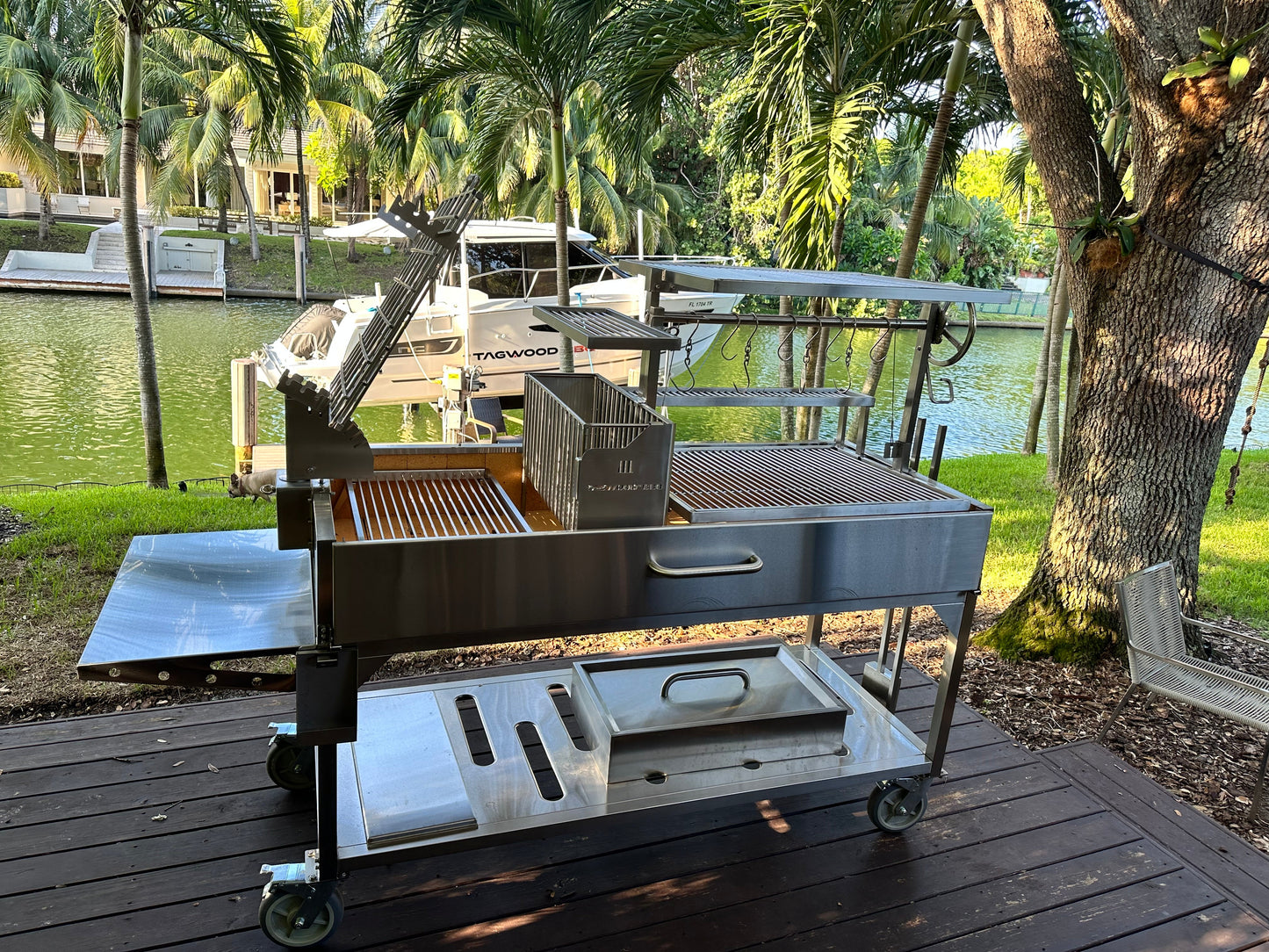 Tagwood BBQ Argentine Santa Maria Wood Fire & Charcoal Gaucho Grill | BBQ26SS --