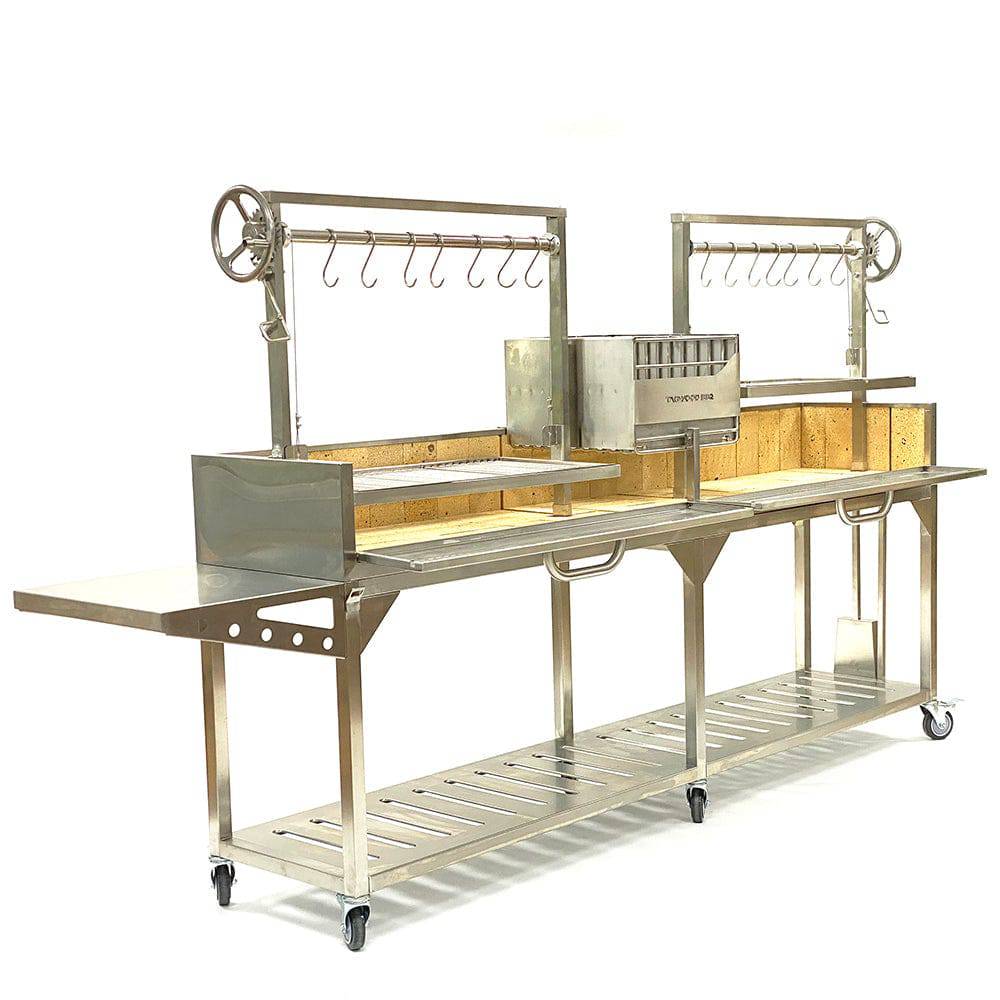 Tagwood BBQ Double Argentine Santa Maria Wood Fire & Charcoal Gaucho Grill | BBQ04SS - SPECIAL ORDER ONLY - Estimated 14-20 weeks
