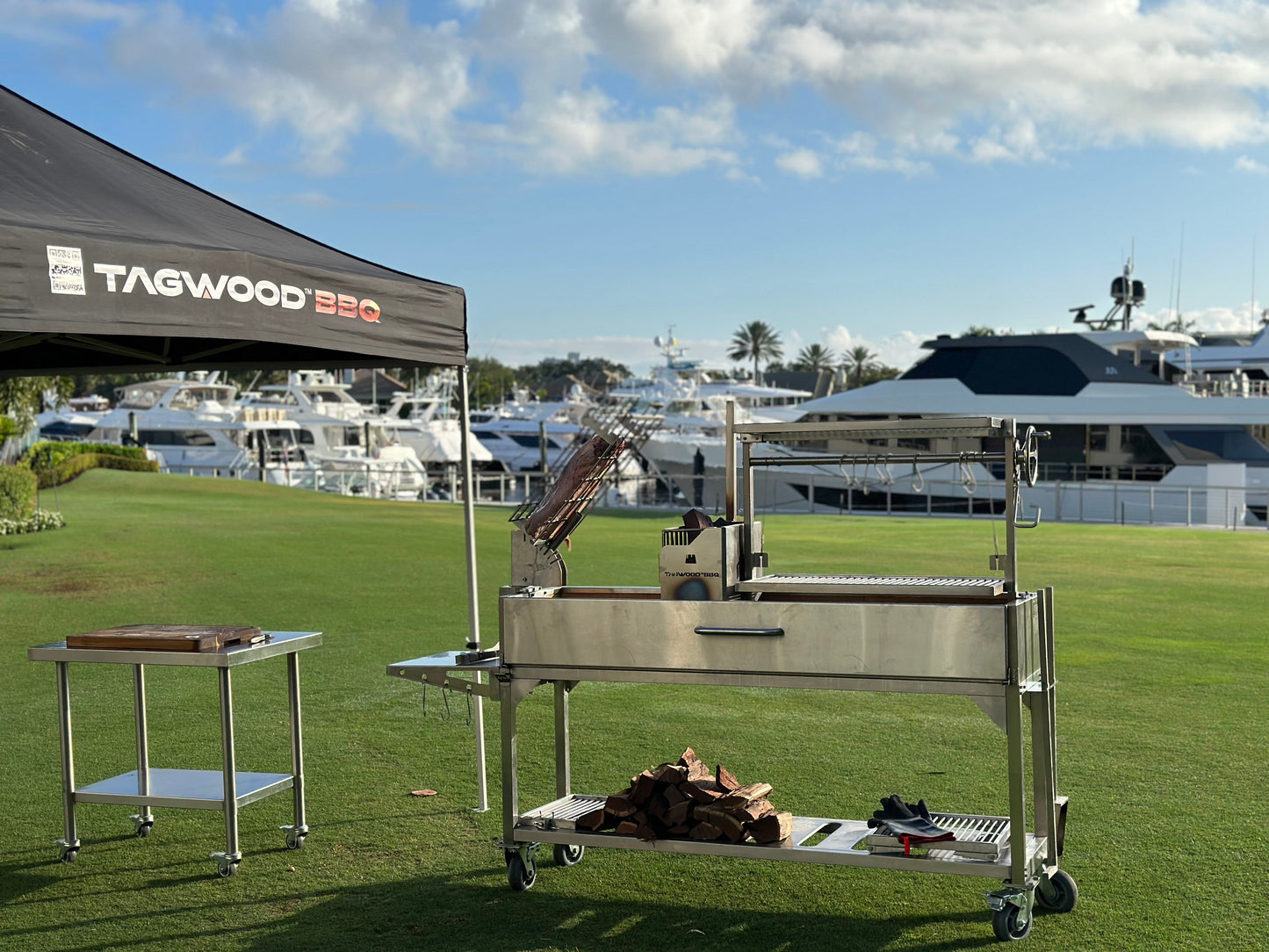 Tagwood BBQ Argentine Santa Maria Wood Fire & Charcoal Gaucho Grill | BBQ06SS --