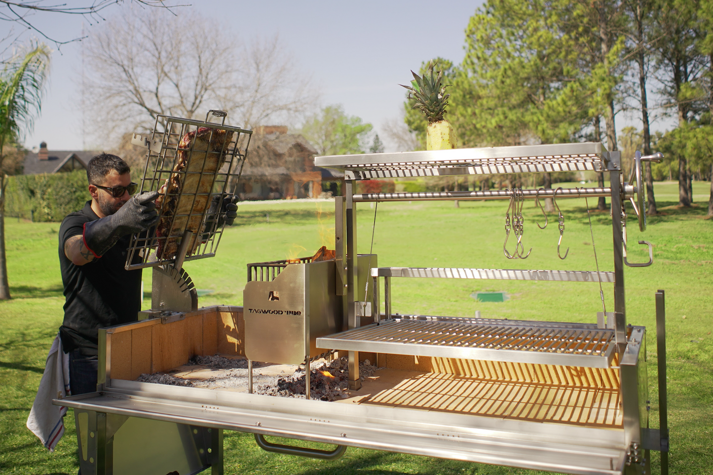 Tagwood BBQ Argentine Santa Maria Wood Fire & Charcoal Gaucho Grill | BBQ26SS --