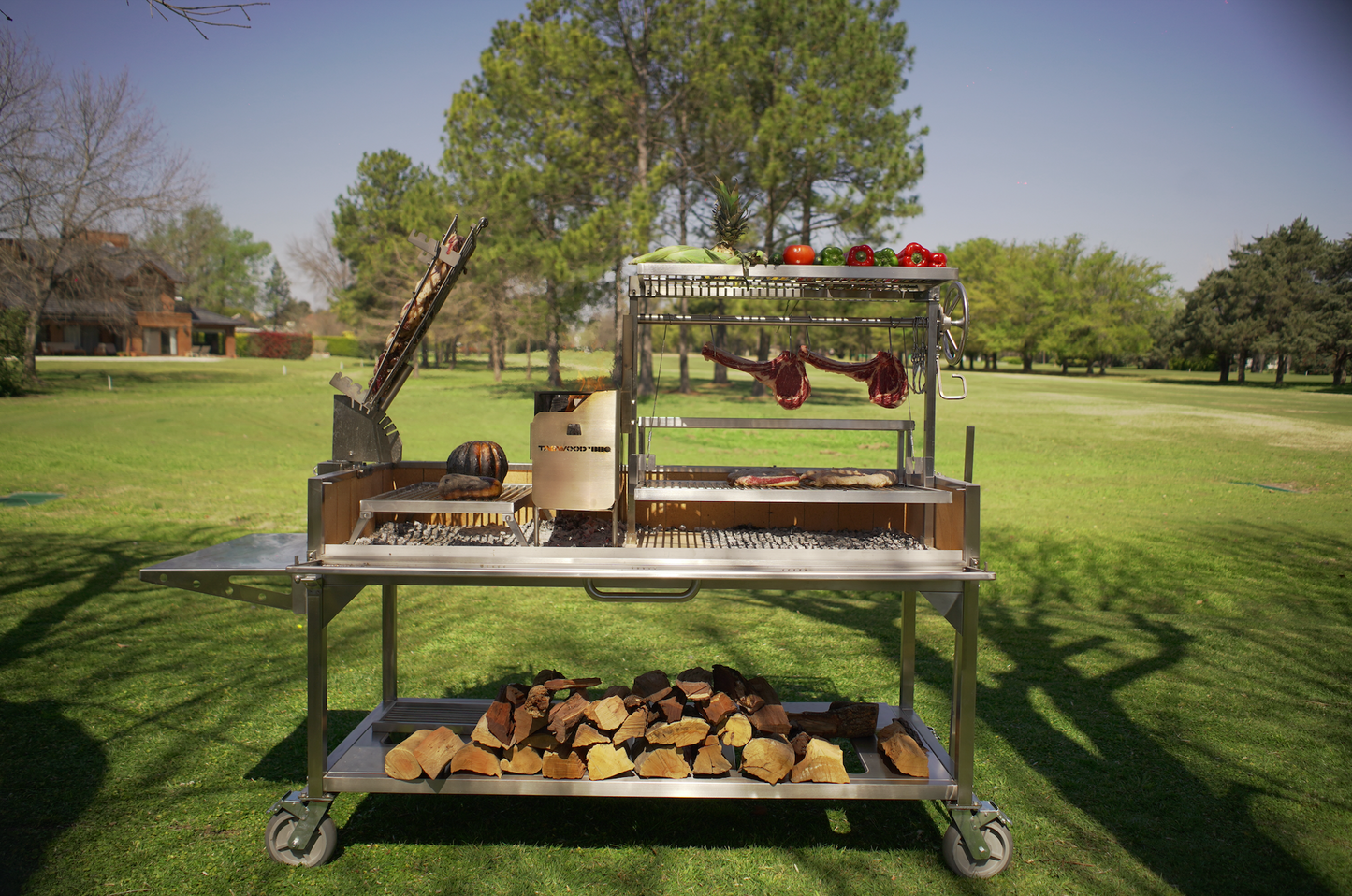 Tagwood BBQ Argentine Santa Maria Wood Fire & Charcoal Gaucho Grill | BBQ26SS --