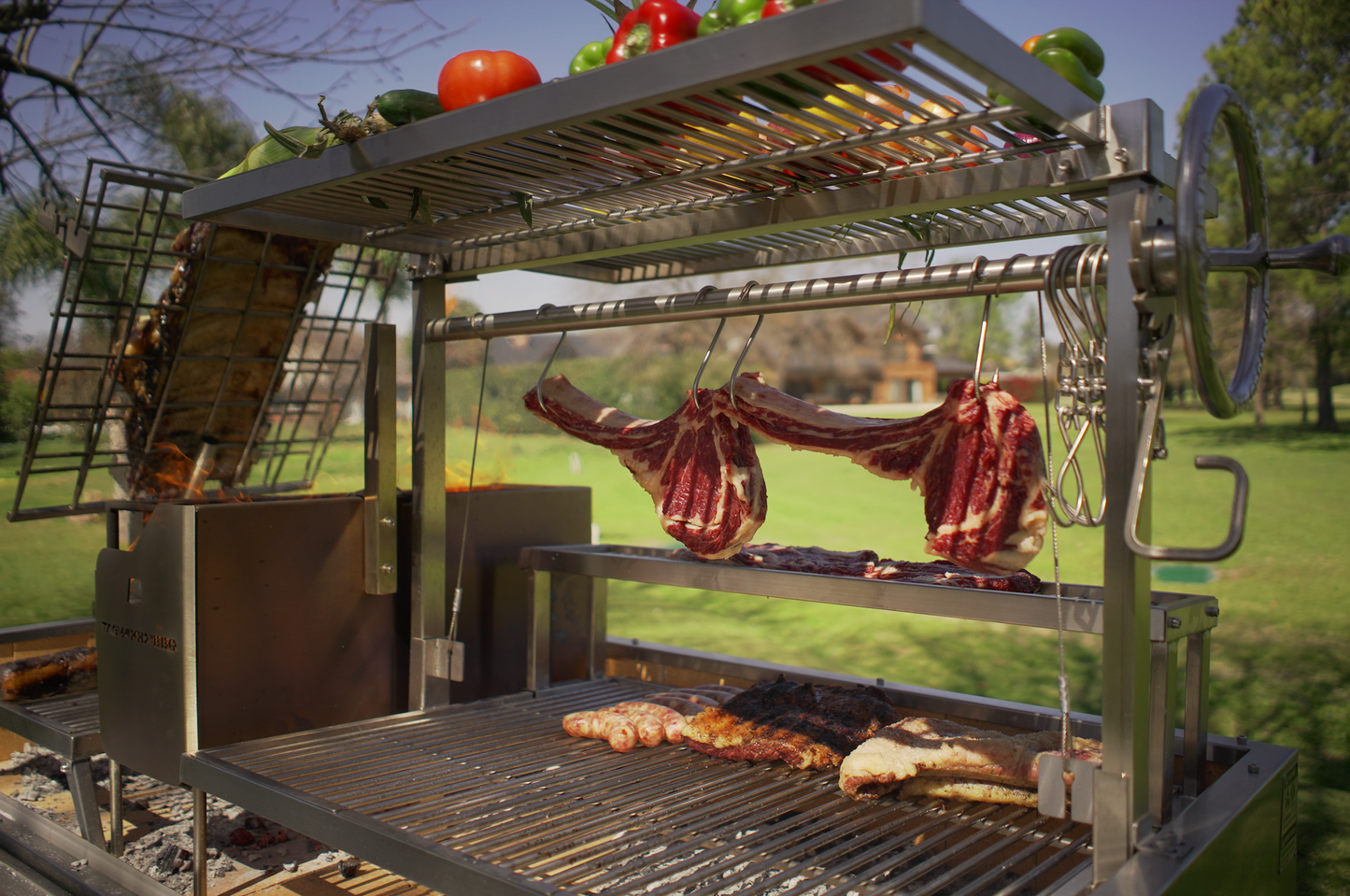 Tagwood BBQ Argentine Santa Maria Wood Fire & Charcoal Gaucho Grill | BBQ26SS --