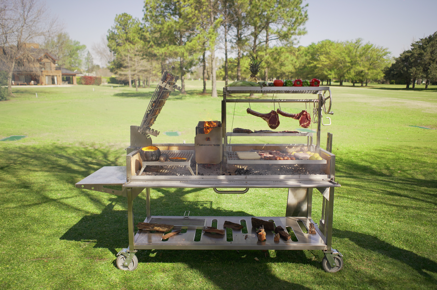 Tagwood BBQ Argentine Santa Maria Wood Fire & Charcoal Gaucho Grill | BBQ26SS --
