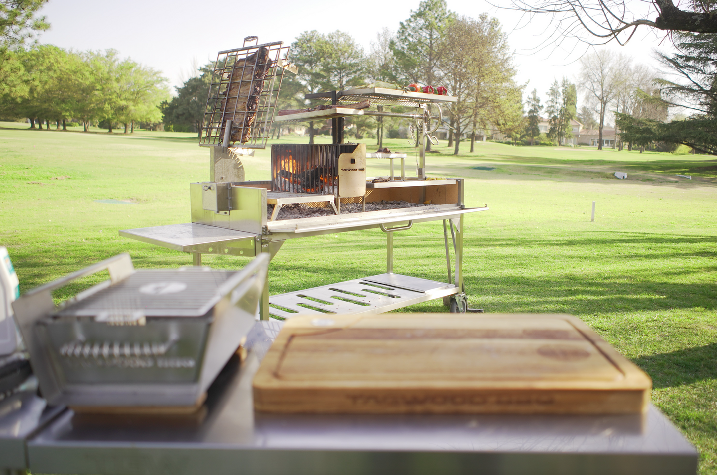 Tagwood BBQ Argentine Santa Maria Wood Fire & Charcoal Gaucho Grill | BBQ26SS --