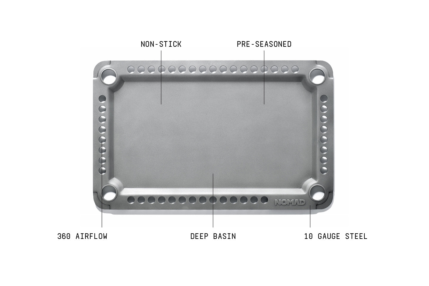 NOMAD Carbon Steel Griddle