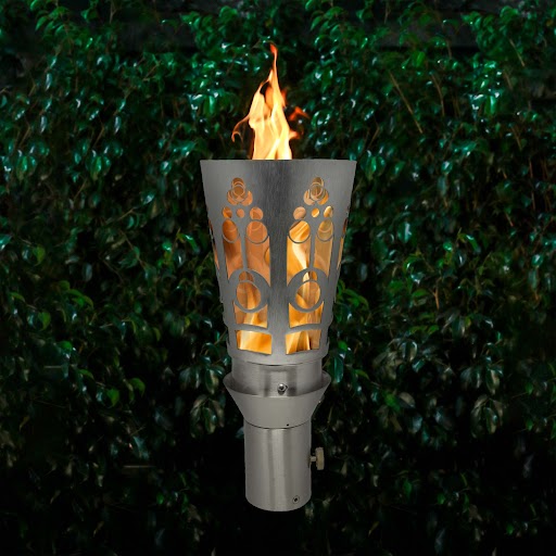 Wide Mosaic Fire Torch - Original TOP Torch Base