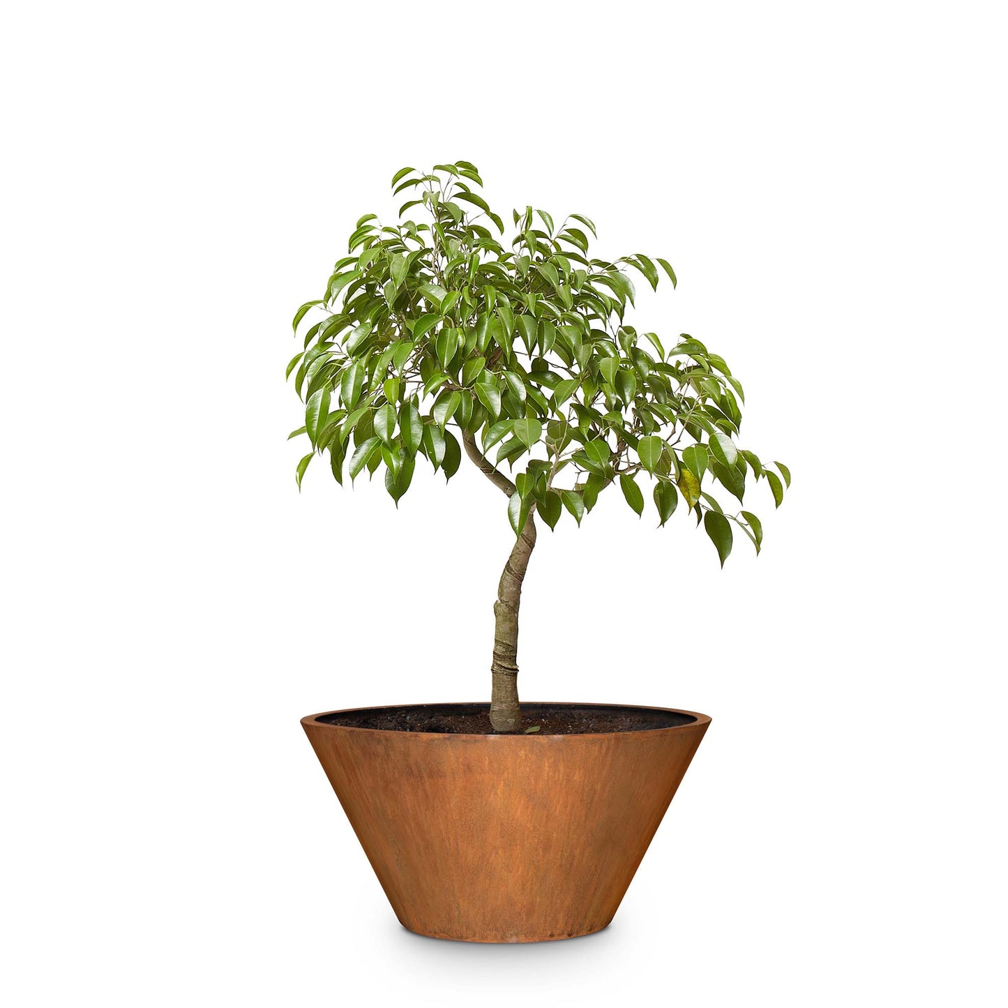 Sierra Corten Steel Planter - 30" Tall - 30"