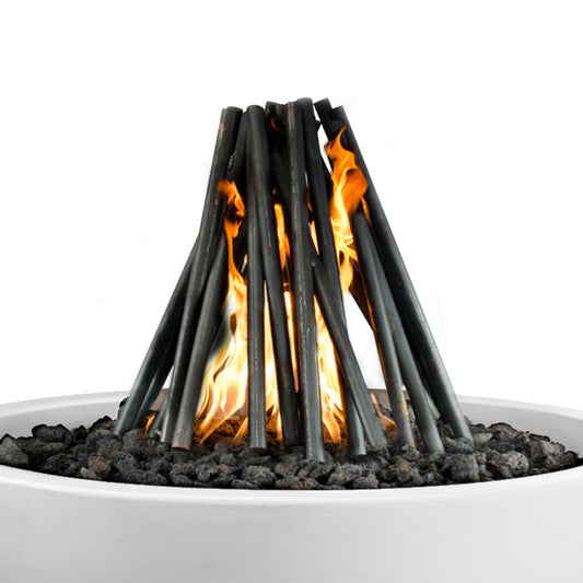 1/2" Solid Steel Logs - 18"