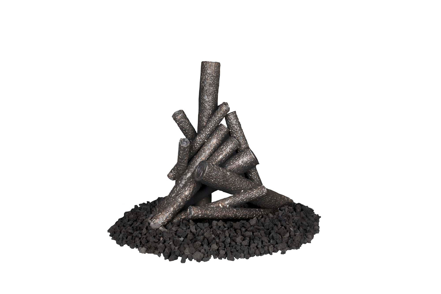 Steel Fire Pit Log Pile - 19"