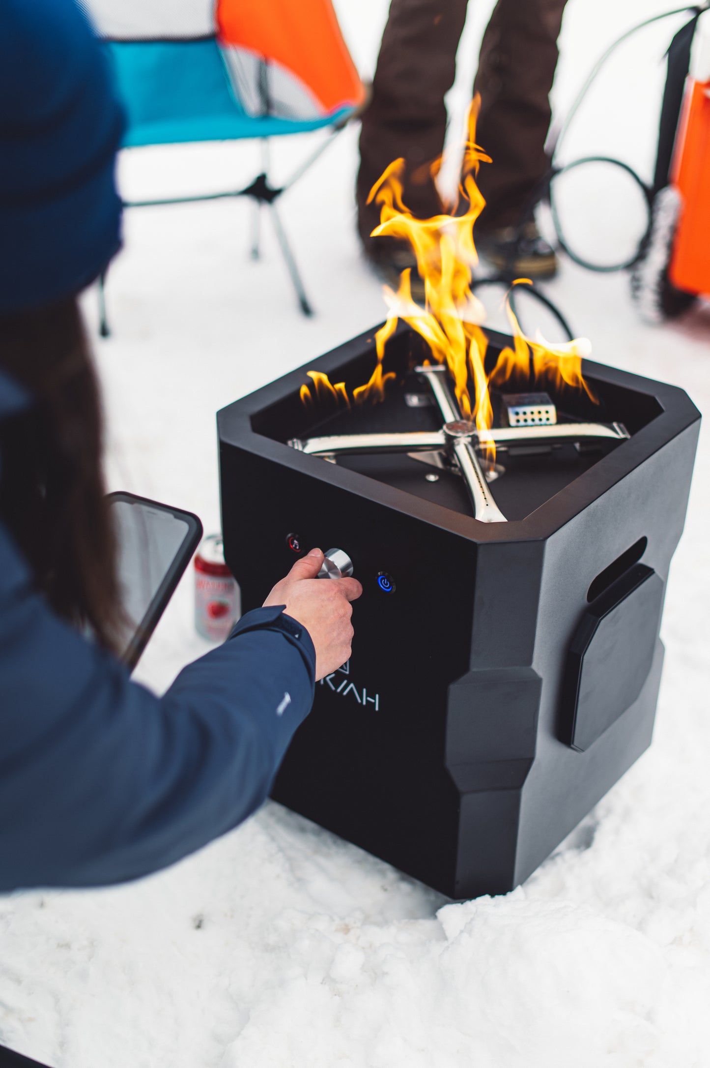 Tailgater II Portable Fire Pit - Beat To Music Fire Technology
