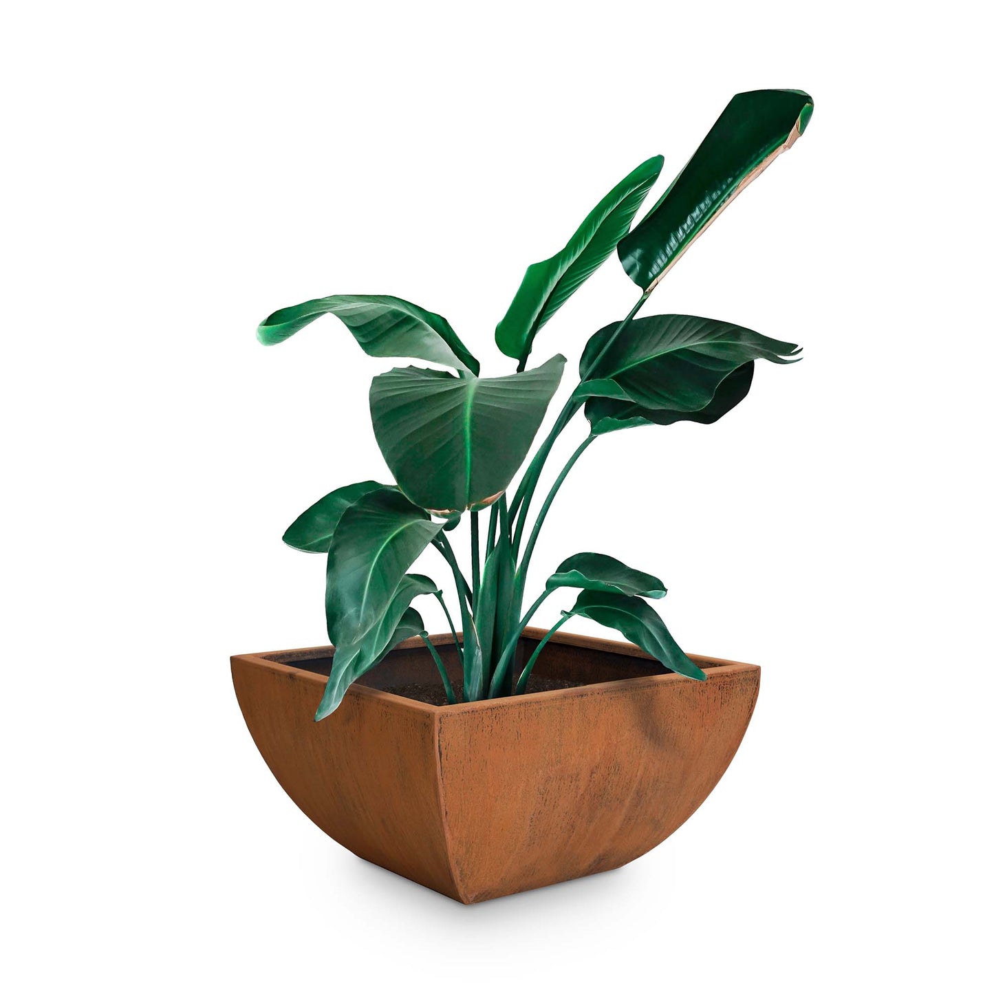 Square Tuscon Corten Steel Planter - 24" x 24"