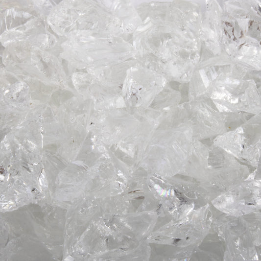 ¼"- ½" Clear Fire Glass