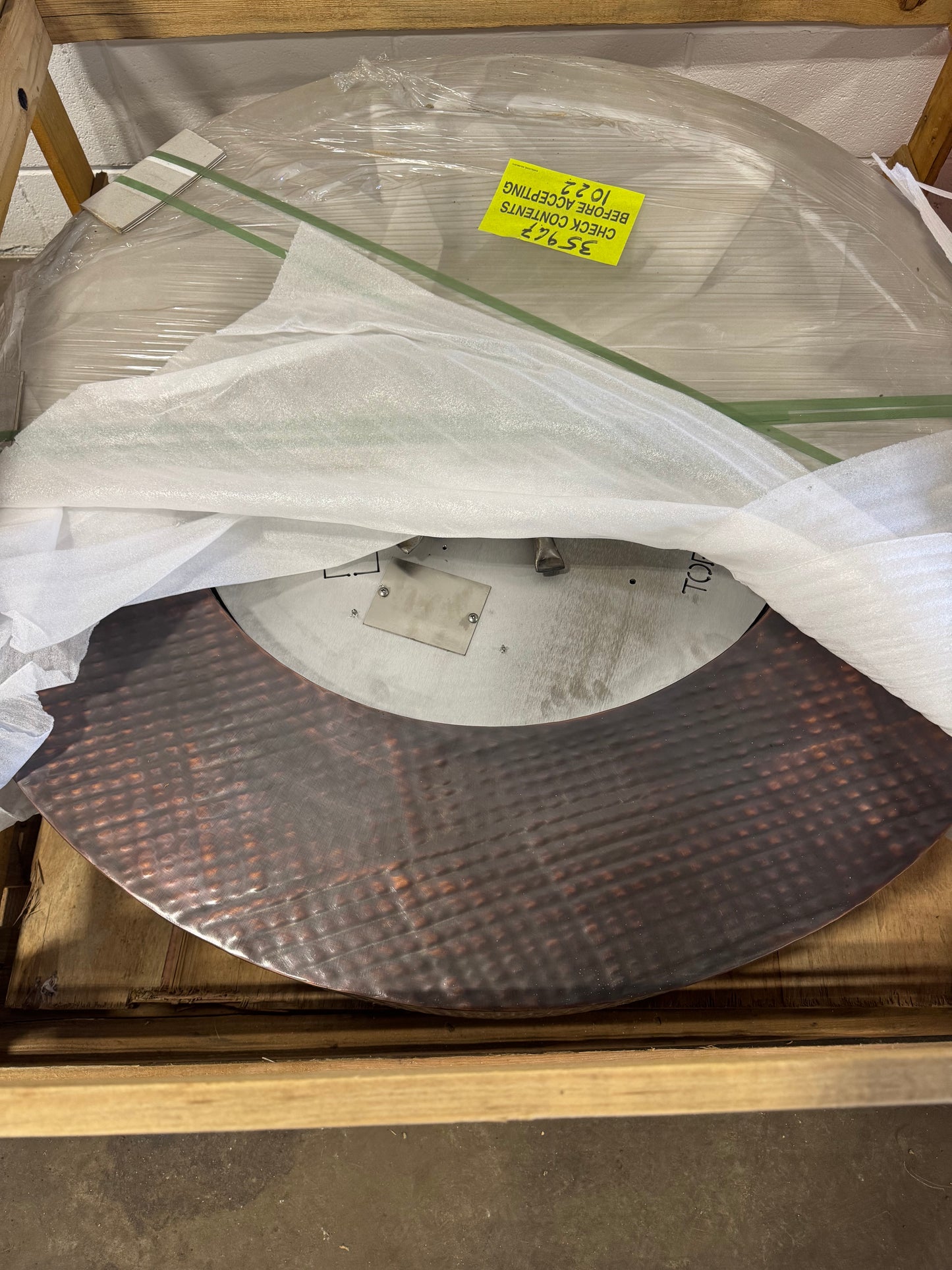 Hammered Copper Florence Ultra Luxury Fire Table