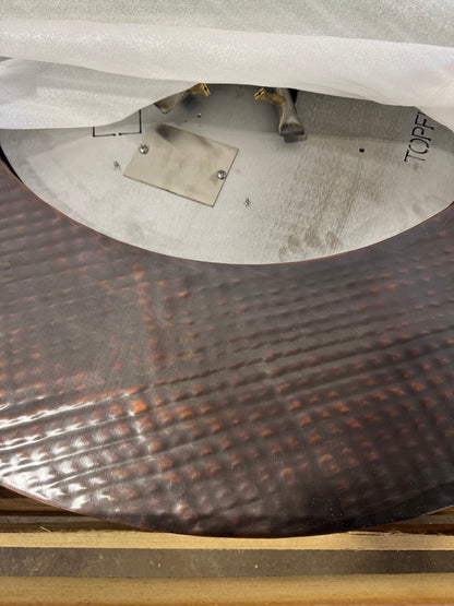 Hammered Copper Florence Ultra Luxury Fire Table
