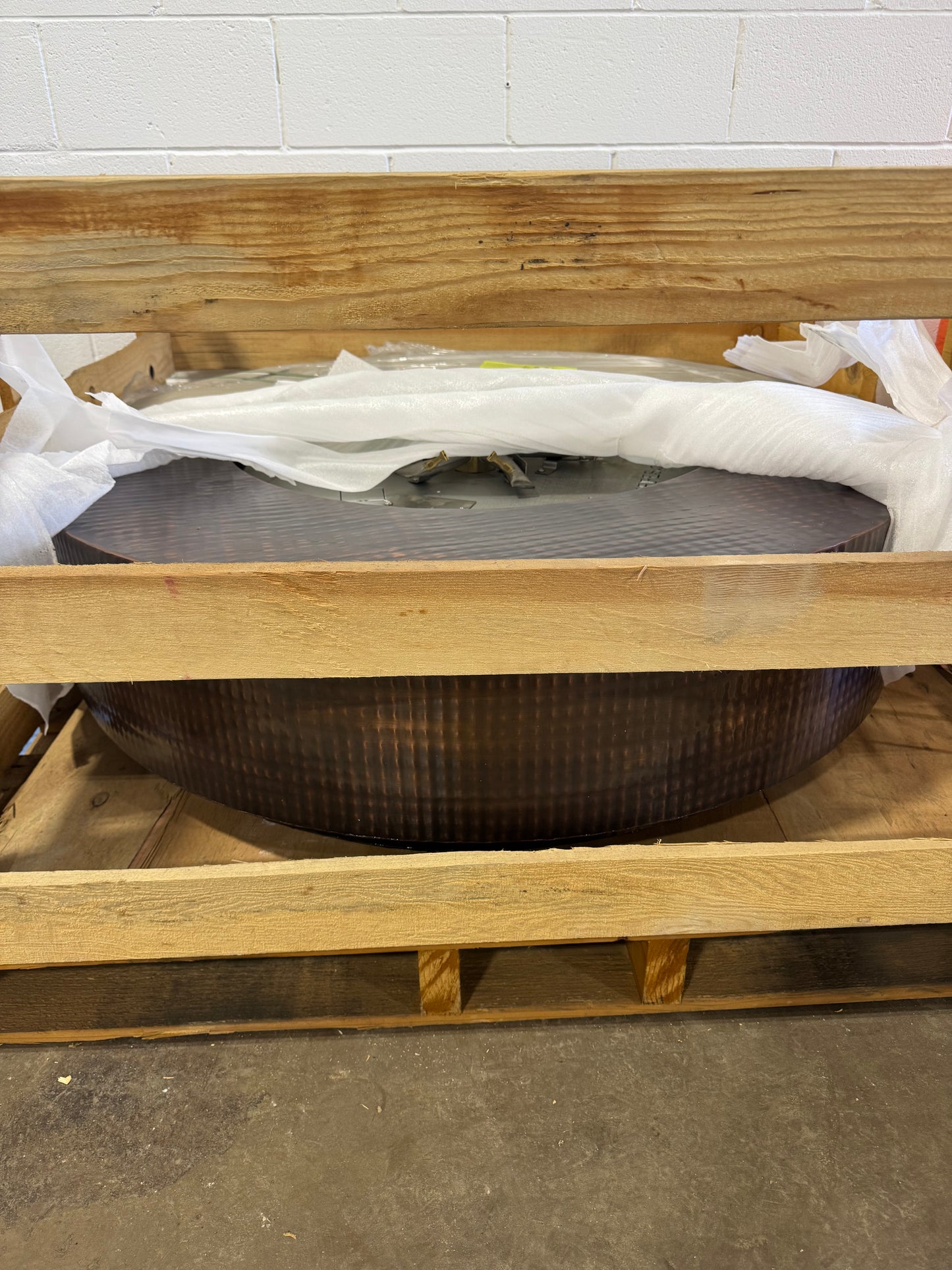 Hammered Copper Florence Ultra Luxury Fire Table
