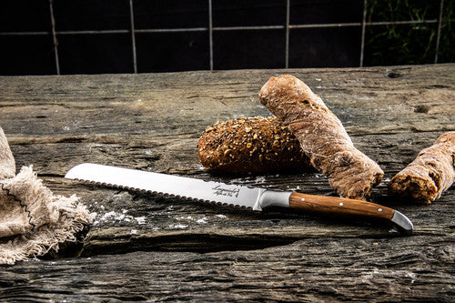 Laguiole Style de Vie Luxury 8" Bread Knife Olive Wood