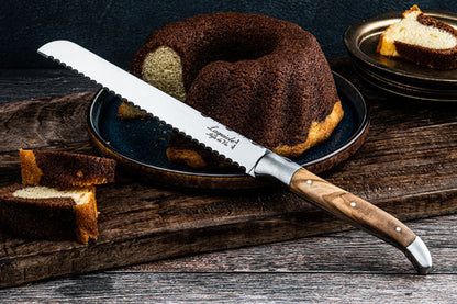 Laguiole Style de Vie Luxury 8" Bread Knife Olive Wood