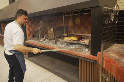 Tagwood BBQ Insert Style Argentine Santa Maria Wood Fire & Charcoal Gaucho Grill without firebricks | BBQ09SS --