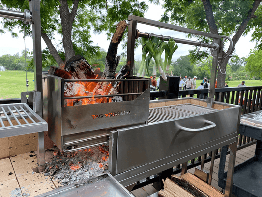 Tagwood BBQ Double Argentine Santa Maria Wood Fire & Charcoal Gaucho Grill | BBQ04SS - SPECIAL ORDER ONLY -  Estimated 14-20 weeks