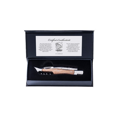Laguiole Style de Vie Pocket Knife Corkscrew Olive Wood