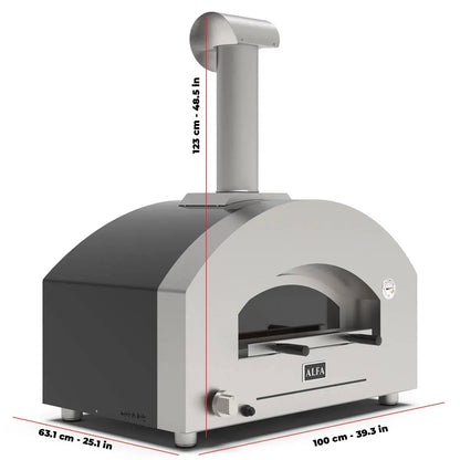 Futuro 2 Pizze Hybrid (Gas + Wood) Fired Pizza Oven
