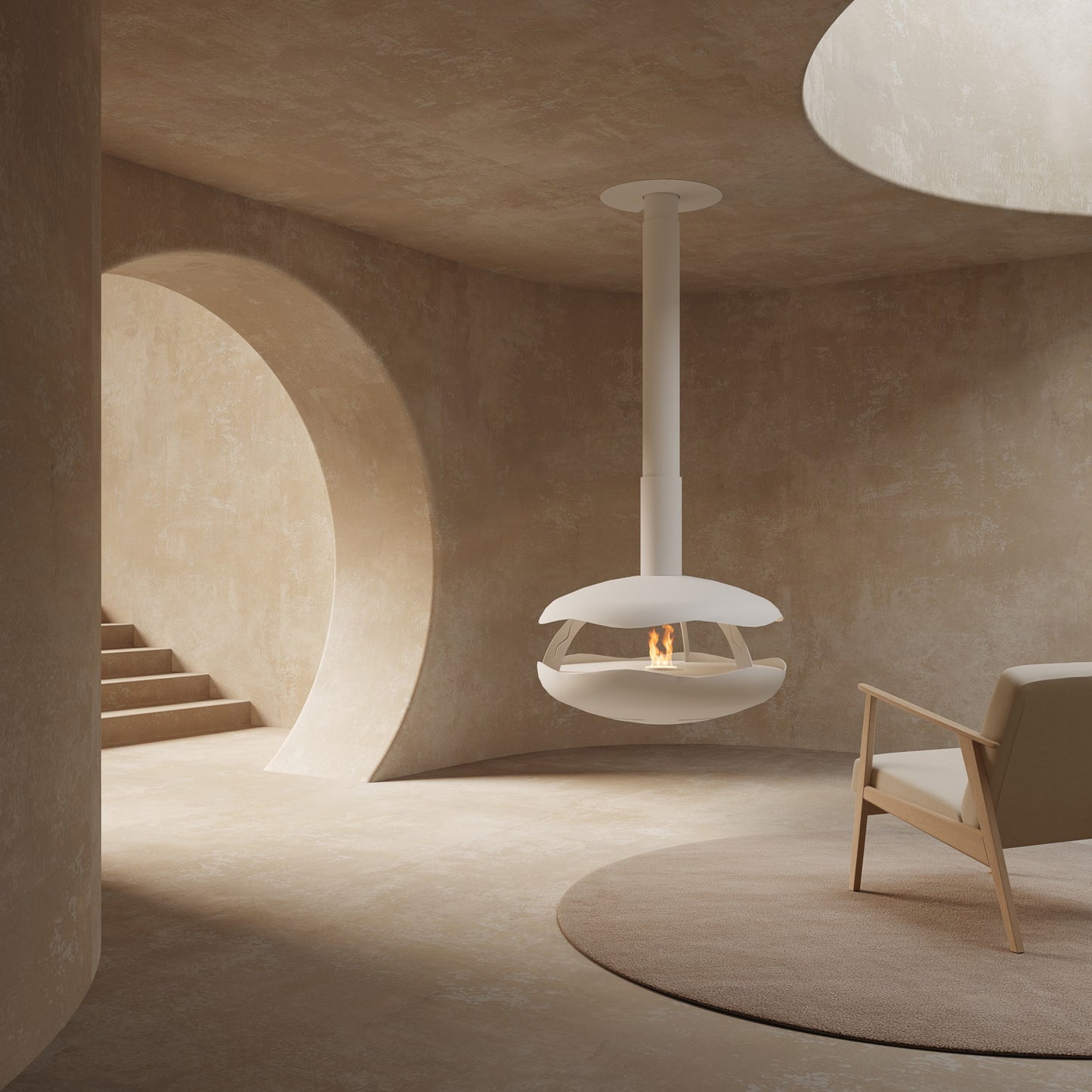 Perola Plus Suspended Fireplace