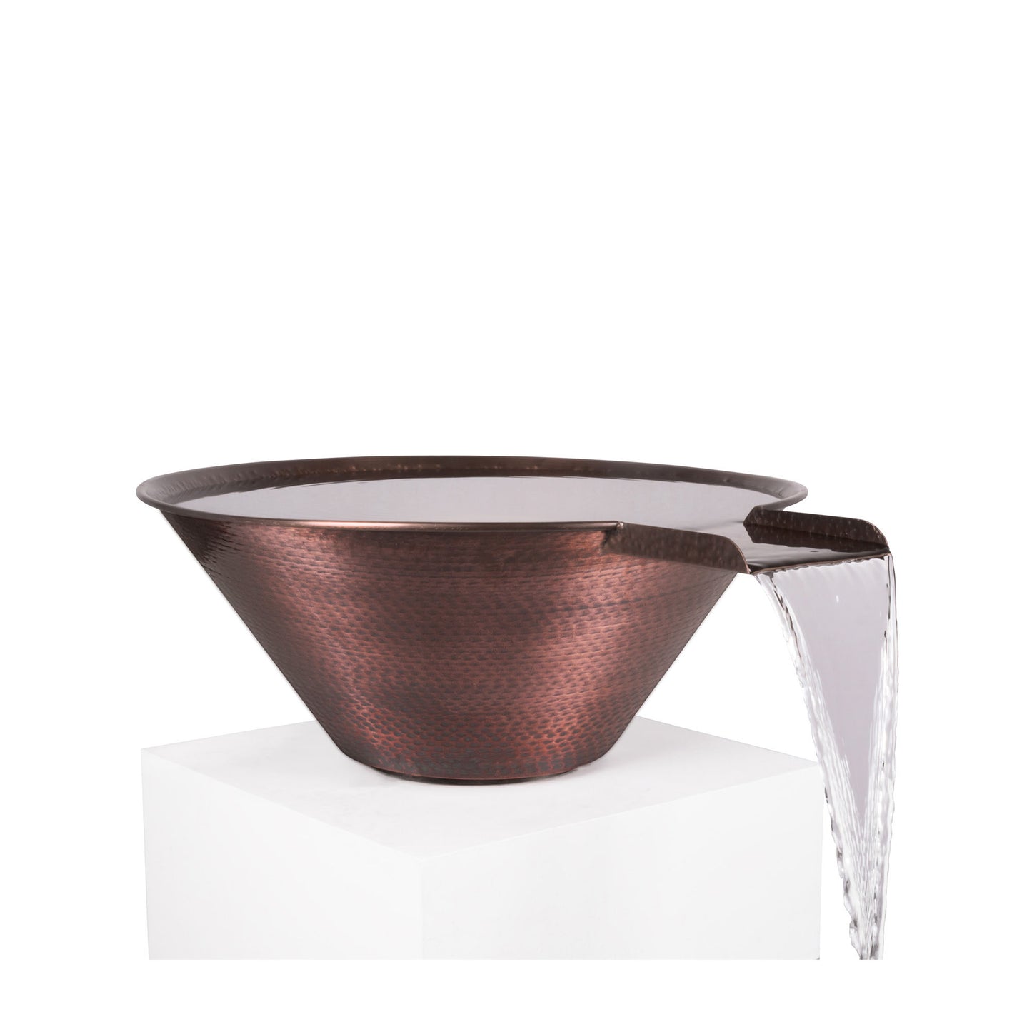 Cazo Water Bowl ™ - Hammered Patina Copper - 24"