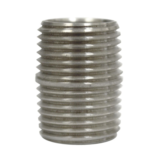 1/2" Closed Nipple - Stainless Steel Fitting