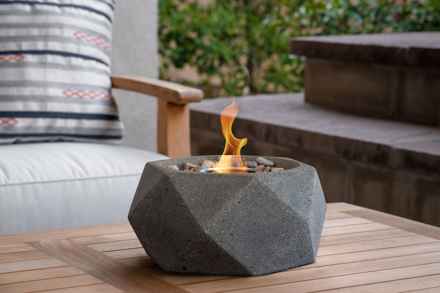 Geo Table Top Fire Bowl