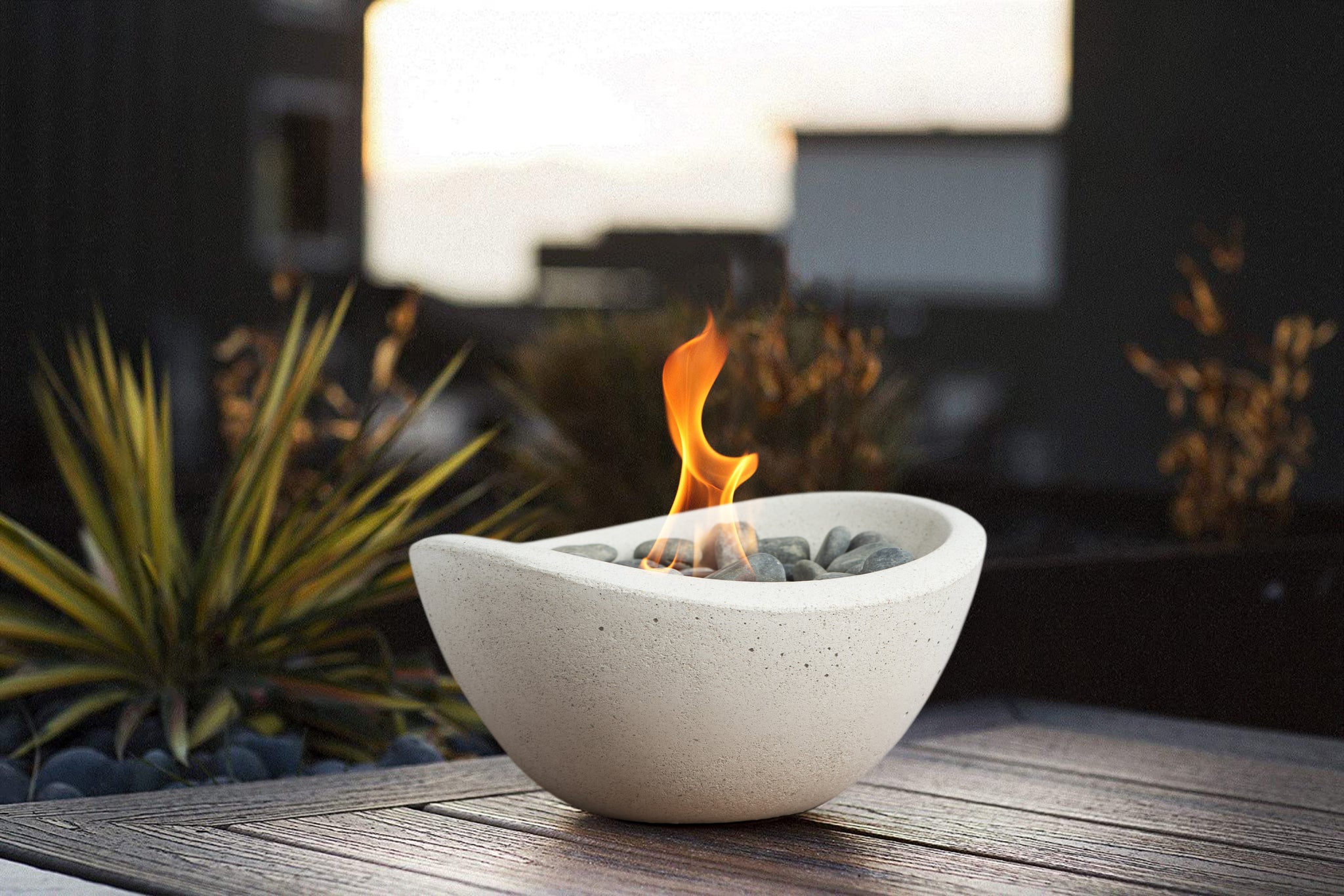 Wave Table Top Fire Bowl - Luxury Fire Canada