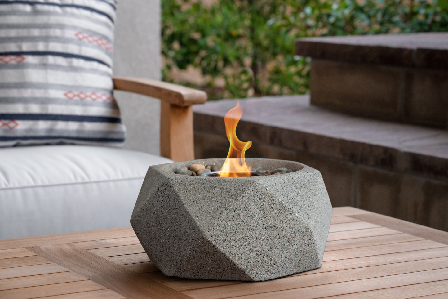 Geo Table Top Fire Bowl