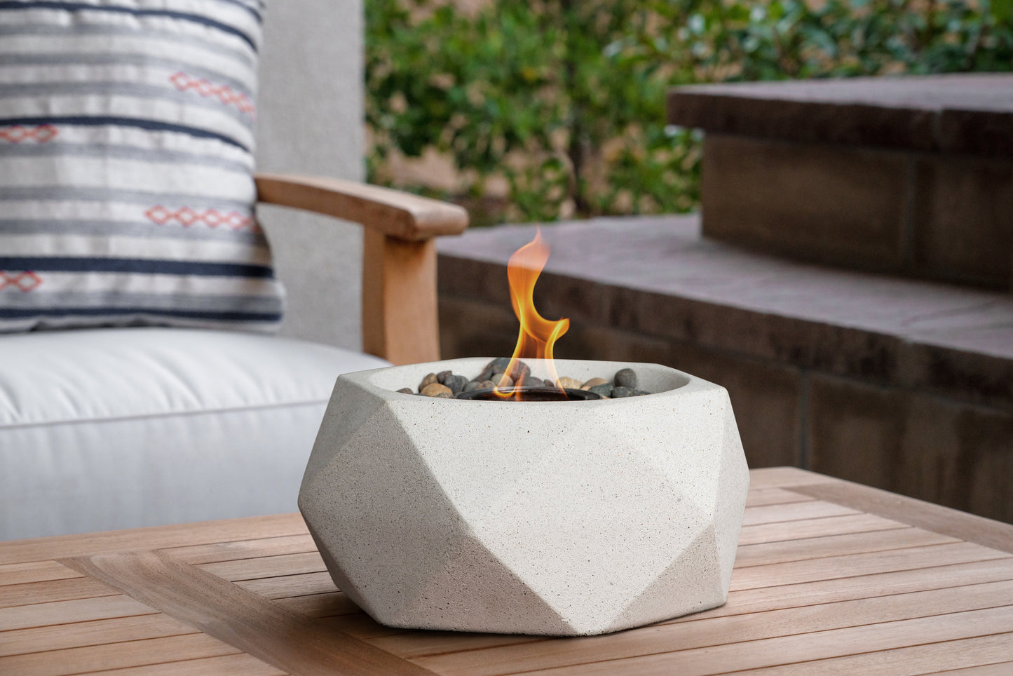 Geo Table Top Fire Bowl