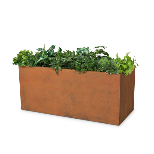 Rectangular Moderna Corten Steel Planter - 60" x 24"