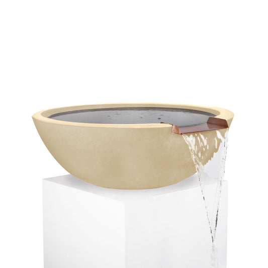 Sedona Water Bowl - GFRC Concrete - 33", Slate (-MSL)