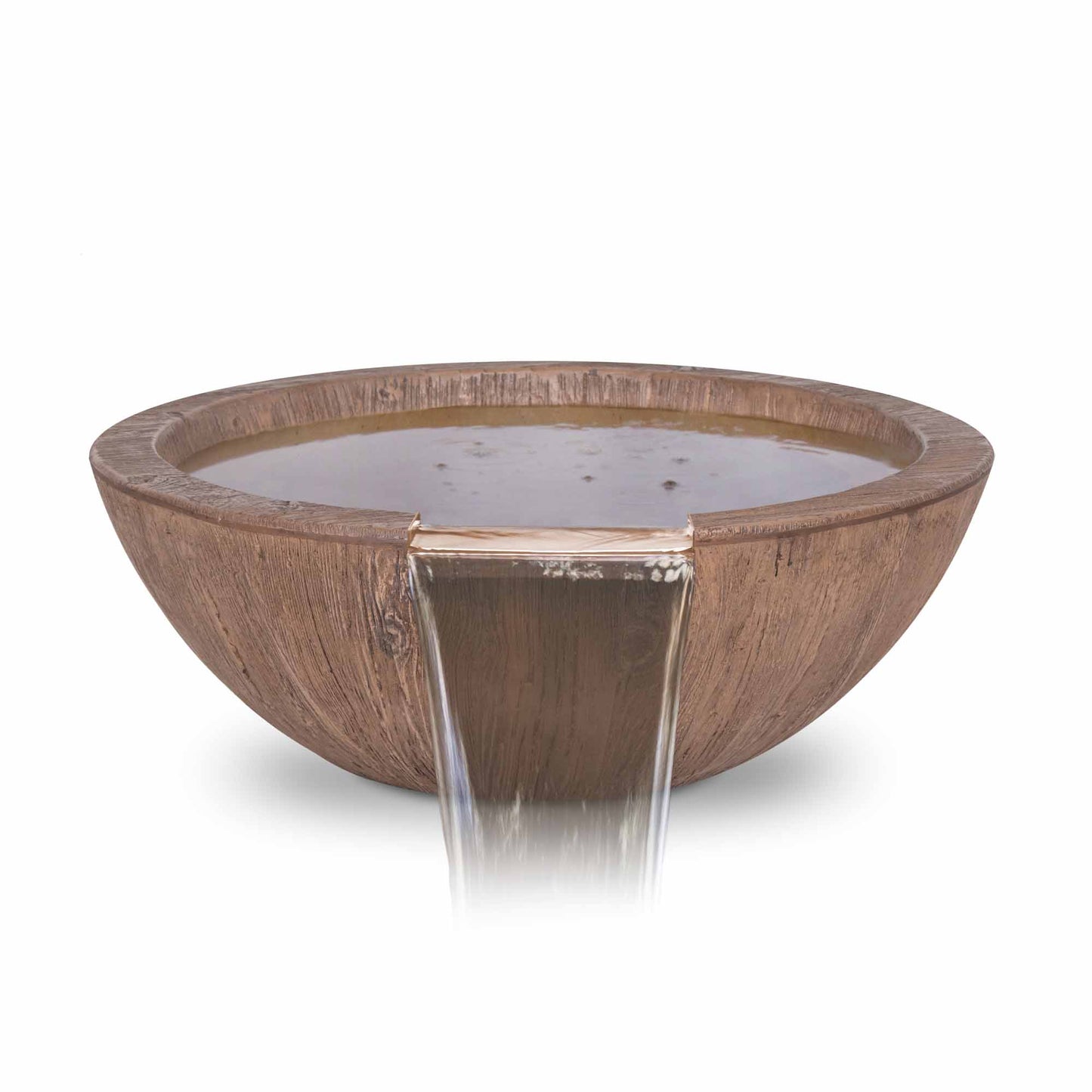 Sedona Water Bowl - GFRC Wood Grain - Oak (-OAK)