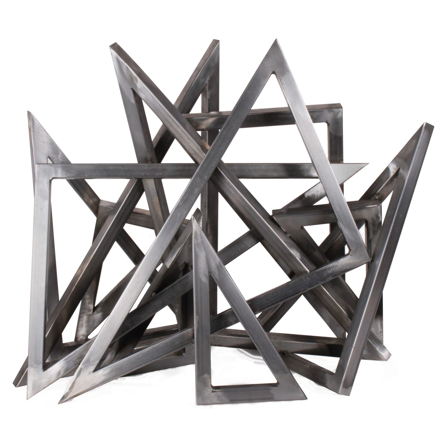 Steel Triangle Sculpture - 24" x 14"